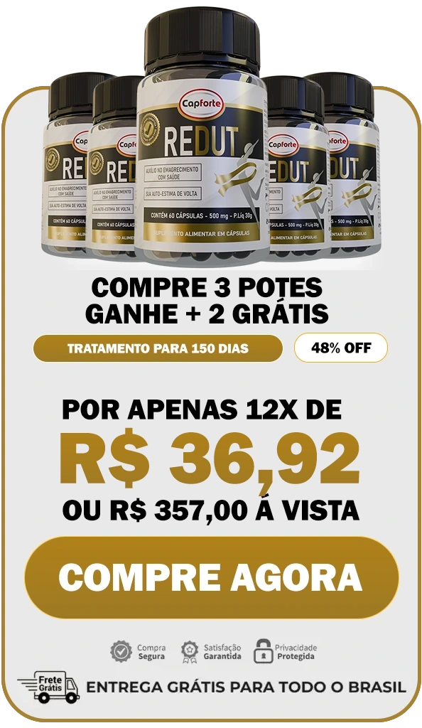 Compre 3 potes e ganhe + 2 grátis redut suplementos alimentar